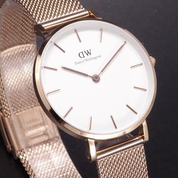 Daniel Wellington米蘭風格時尚腕錶-玫瑰金-32mm-DW00100163