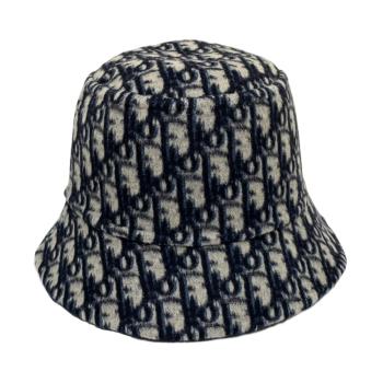 【DIOR】迪奧 雙面 羊毛 窄檐漁夫帽/水桶帽-藍色 (57cm) 11DCH923I1 580