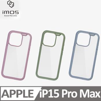 imos case iPhone 15 Pro Max 美國軍規認證雙料防震保護殼 彩框