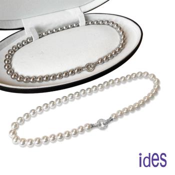 ides愛蒂思 時尚輕珠寶設計款淡水貝珠項鍊/輕奓套鍊 6mm-8mm