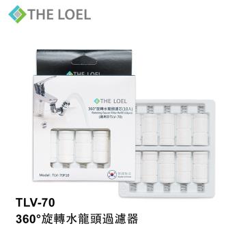 【THE LOEL】韓國360°旋轉水龍頭過濾器濾芯10入組 (適用TLV70)