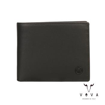 VOVA 沃汎 ARES 阿瑞斯系列4卡零錢袋皮夾 -黑色 VA131W007BK