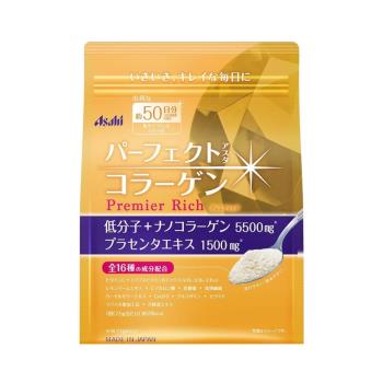【ASAHI 朝日】超值膠原蛋白補充包-頂級黃金尊爵版378g(50日/包)X1