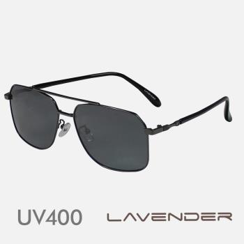 Lavender偏光片太陽眼鏡 幾何主義細框款 工業黑 J3327 C2