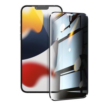 NISDA for iPhone 13 Pro Max 6.7吋 防窺滿版9H玻璃保護貼-黑