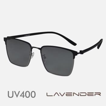 Lavender偏光片太陽眼鏡 工藝家經典設計款 槍黑撞色 J3341 C5