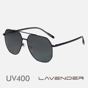 Lavender偏光片太陽眼鏡 雷朋金屬浮雕款 古典黑 J3334 C1
