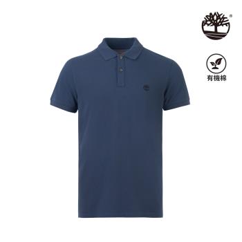 Timberland 男款深藍色休閒短袖Polo衫|A2EPM288-202406 LINE