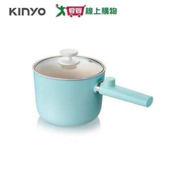 KINYO 1.2L陶瓷美食鍋 FP-0871BU-粉藍色【愛買】