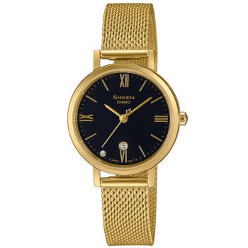CASIO SHEEN 華麗黑金 優雅時尚腕錶 SHE-4540GM-1A