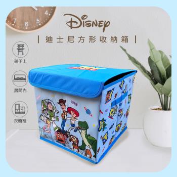 Disney迪士尼 麻布收納箱/方形摺疊收納箱-買一送一