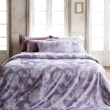 【Caliphil佳麗惠寢具】 雙人床包緹花被單四件組  赫本絮語  300織美國棉床包  台灣製
