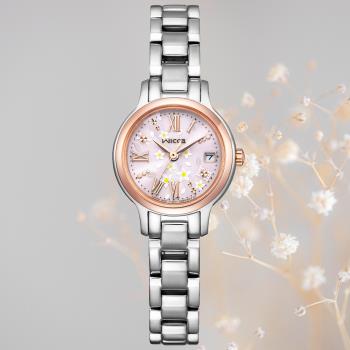 CITIZEN星辰 Wicca 公主系列 台灣限定 茉莉花太陽能腕錶 KH4-939-93
