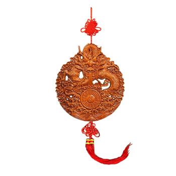 【菩提居】桃木八卦祥龍鎮宅掛飾