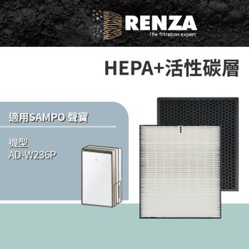 適用 SAMPO 聲寶 AD-W236P 18公升 PICO PURE 清淨型除濕機 HEPA+活性碳 濾網 濾芯 濾心