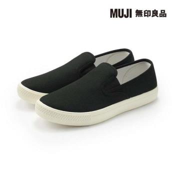 撥水加工舒適基本便鞋 黑色【MUJI 無印良品】