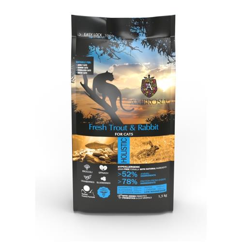安柏希雅 無榖鮮肉貓糧1.5kg(新鮮火雞肉+雞肉/新鮮鮭魚+雞肉/新鮮火雞肉+鯡魚/新鮮鴨肉+火雞肉/新鮮鱒魚+兔肉)