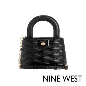 NINE WEST AVIVA絎縫手提斜背包-黑色(140876)