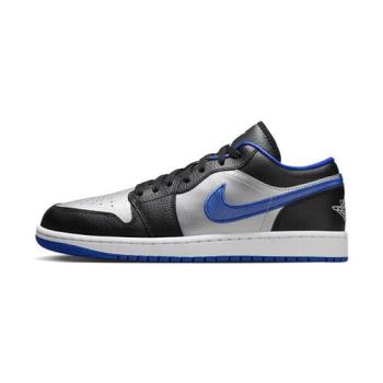 Nike Air Jordan 1 Low 男 黑白藍 緩震 低筒 AJ1 喬丹 運動 休閒鞋 553558-007