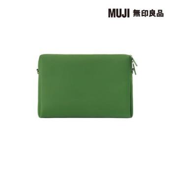 自由組合收納包/長方形.薄型/綠【MUJI 無印良品】