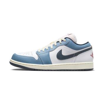 Nike Air Jordan 1 Low SE 男 藍紅 皮革 AJ1 喬丹 運動 低筒 休閒鞋 HM3711-144