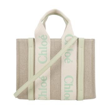 Chloe Woody tote bag帆布迷你兩用包(小號/淺綠)