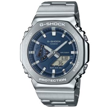 CASIO G-SHOCK  金屬八角雙顯腕錶 GM-2110D-2B