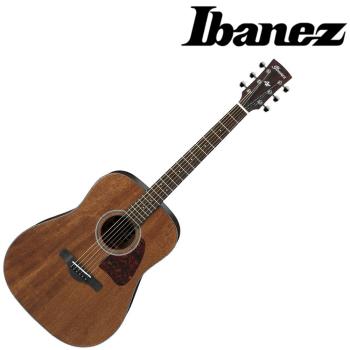  『IBANEZ 木吉他』D型桶身面單板民謠吉他 AW54-OPN / 原木款 / 公司貨