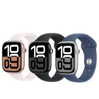 APPLE  Watch  S10  GPS  46mm (M/L)鋁金屬錶殼/運動錶帶