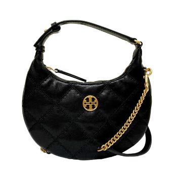 【TORY BURCH】WILLA菱格 手提/斜背包 黑色 - 149671 001