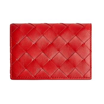 【BOTTEGA VENETA】BV 經典紅色卡夾 - 593115/VCPP38823