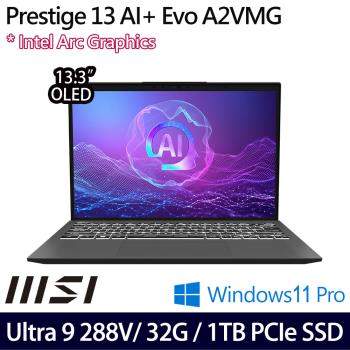 MSI微星 Prestige 13 AI+ Evo A2VMG-011TW 13.3吋筆電 Ultra 9 288V/32G/1TB SSD/W11P