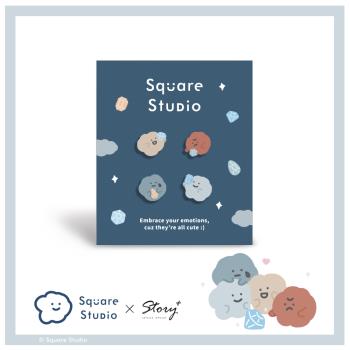 STORY 故事銀飾 - Square Studio方坊經典系列-造型耳環組-珠寶款