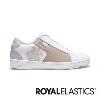 ROYAL ELASTICS Adelaide 白棕灰真皮時尚休閒鞋 (女) 92642-078