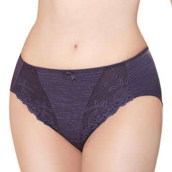 【Swear 思薇爾】 舒棉Bra系列M-3XL蕾絲中腰三角女內褲(沐檀紫)