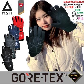 [西班牙MATT]AR-87軍規GORE-TEX(24H)+軍用PRIMALOFT防水防滑頂級三用保暖專業手套/觸控保暖手套