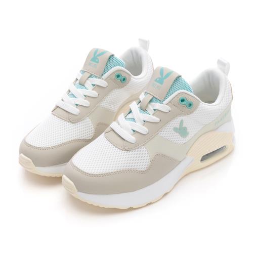 【PLAYBOY】 Bubblegum 抗震氣墊休閒鞋-PY0658白杏