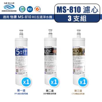 怡康 大流量暢飲直出RO淨水器 1-3道濾心組 (3入)
