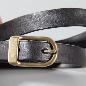 【米蘭精品】皮帶真皮腰帶-牛皮時尚針扣簡約女配件4色74jq3