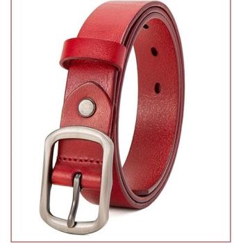 【米蘭精品】皮帶真皮腰帶-牛皮全新復古休閒女配件6色74jq33