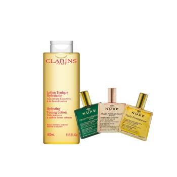 CLARINS克蘭詩溫和保濕化妝水400ml(贈精華油)