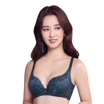 【Swear 思薇爾】撩波香雪蘭系列G-H罩涼感蕾絲集中包覆大罩女內衣(幽影藍)