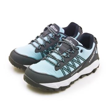 【GOODYEAR】女 固特異專業戶外防潑水越野跑鞋 城市縱走系列 藍灰 42836 