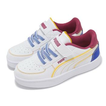 Puma 休閒鞋 Caven 2.0 Starblitz AC+PS 中童 白藍紅 魔鬼氈 小朋友 皮革 復古 40064801