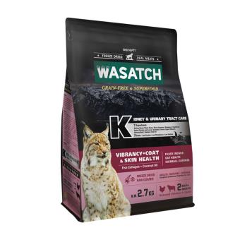 【WASATCH 瓦莎奇】無穀護腎泌尿道貓糧2.7kg-二種口味(活力與皮膚毛髮健康/體態與關節健康)