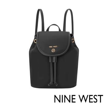 NINE WEST UNA 經典掀蓋後背包-黑色(147831)