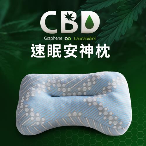 【LooCa】石墨烯CBD科技速眠安神枕(2入)
