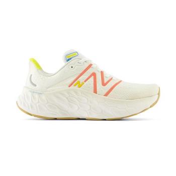 New Balance Fresh Foam X More V4 女款 米白橘色 D楦 緩震 慢跑鞋 WMORCF4