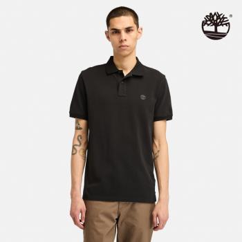 Timberland 男款黑色短袖POLO衫│A24H2X65