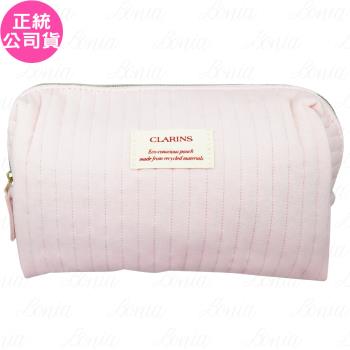 CLARINS克蘭詩 櫻花嫩粉方形化妝包 公司貨
